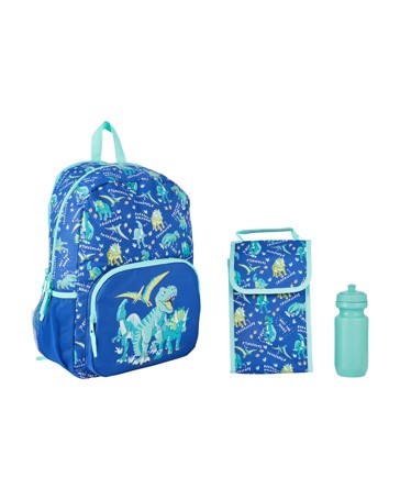 Anko 3 Piece Dino Backpack Set, Blue