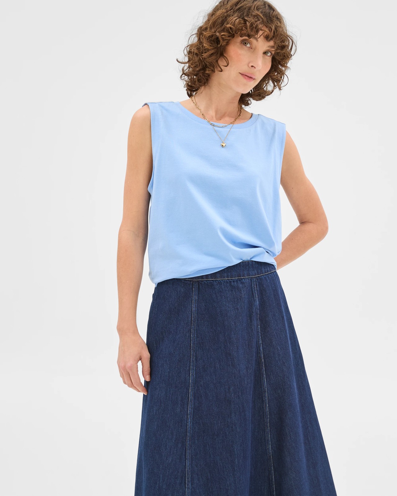 Relaxed Shoulder Detail Tank Top 3 of 6