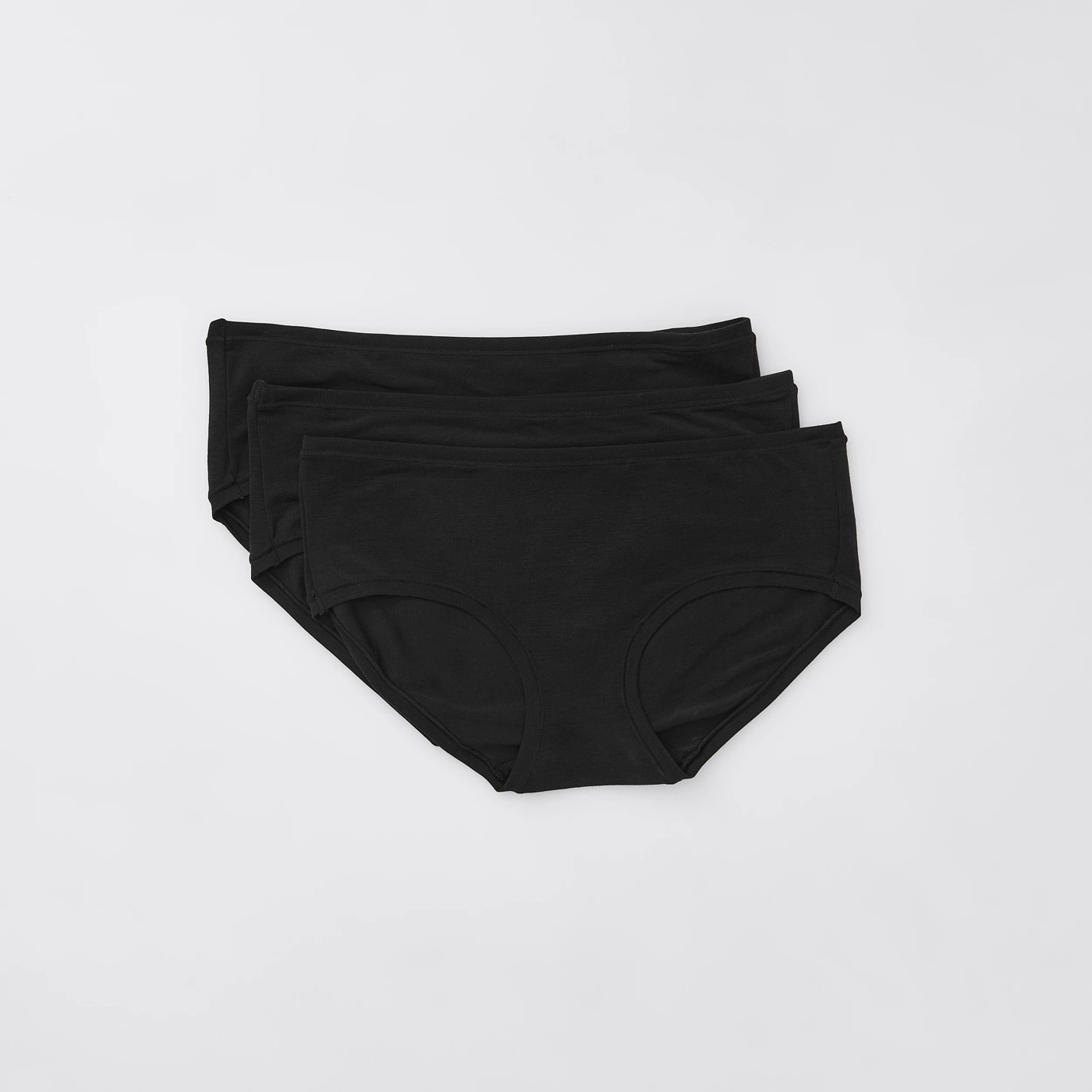 Lily Loves 3 Pack Soft Stretch Boyleg Briefs - Black 2 of 2