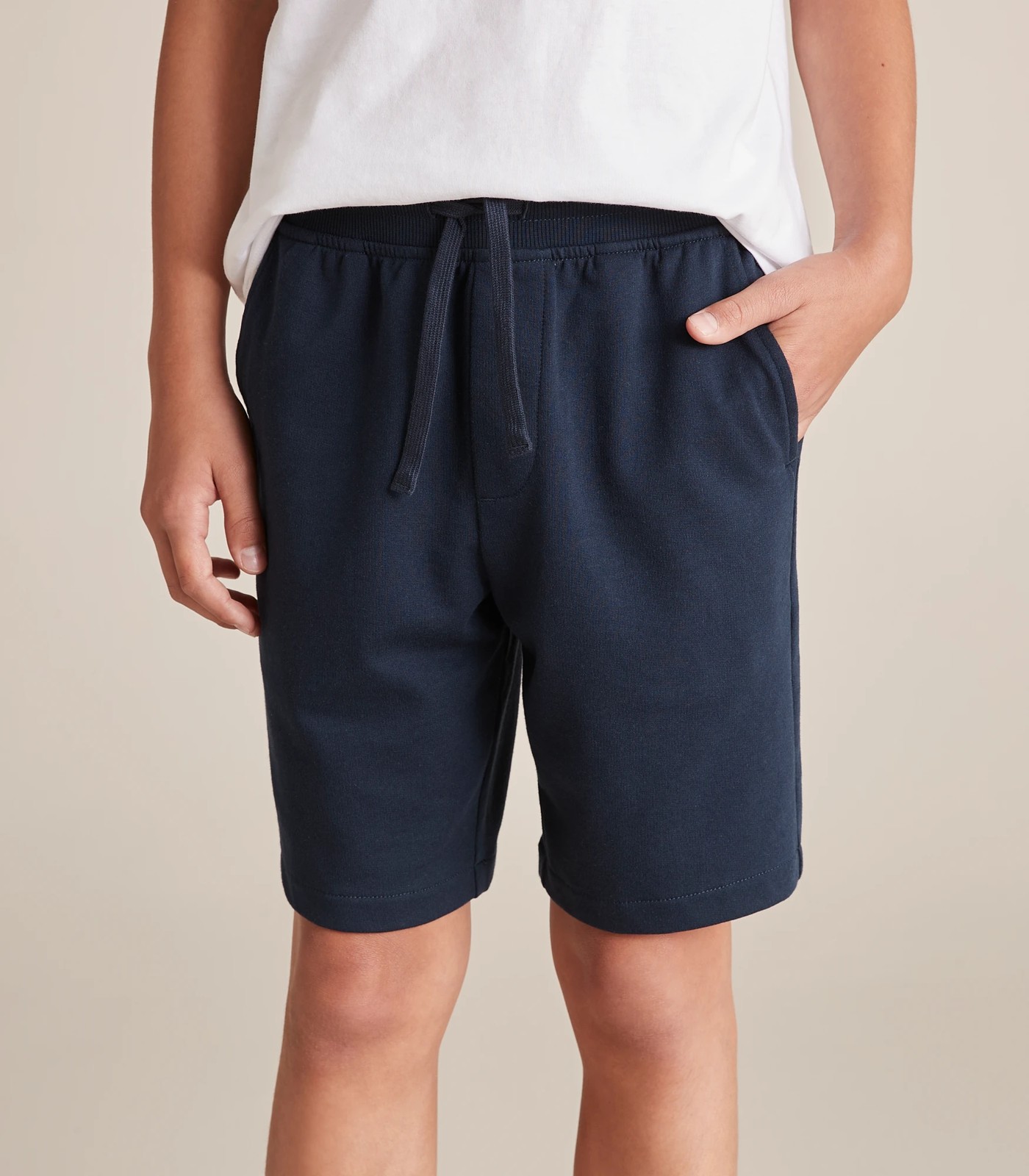 Navy sweat sale shorts womens