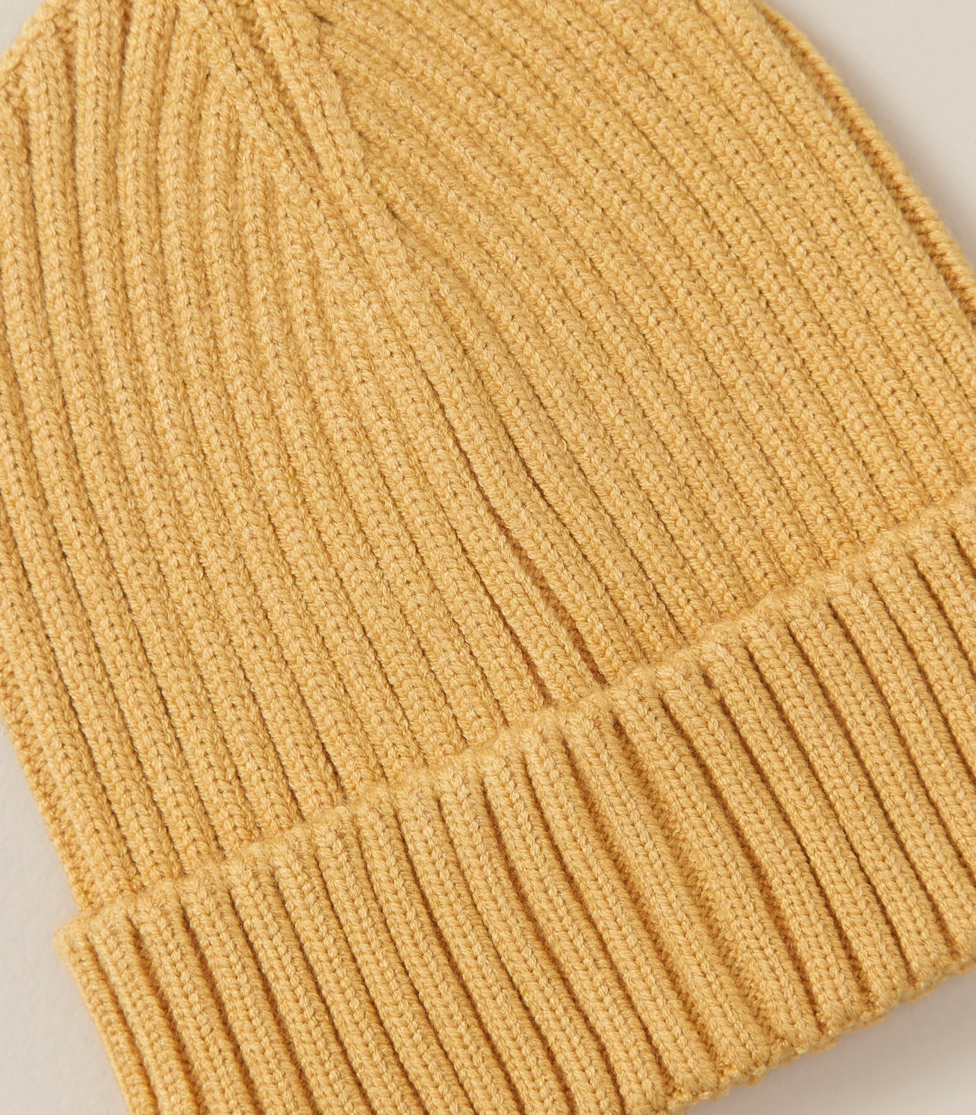 Ribbed jersey hat - Mustard yellow - Kids