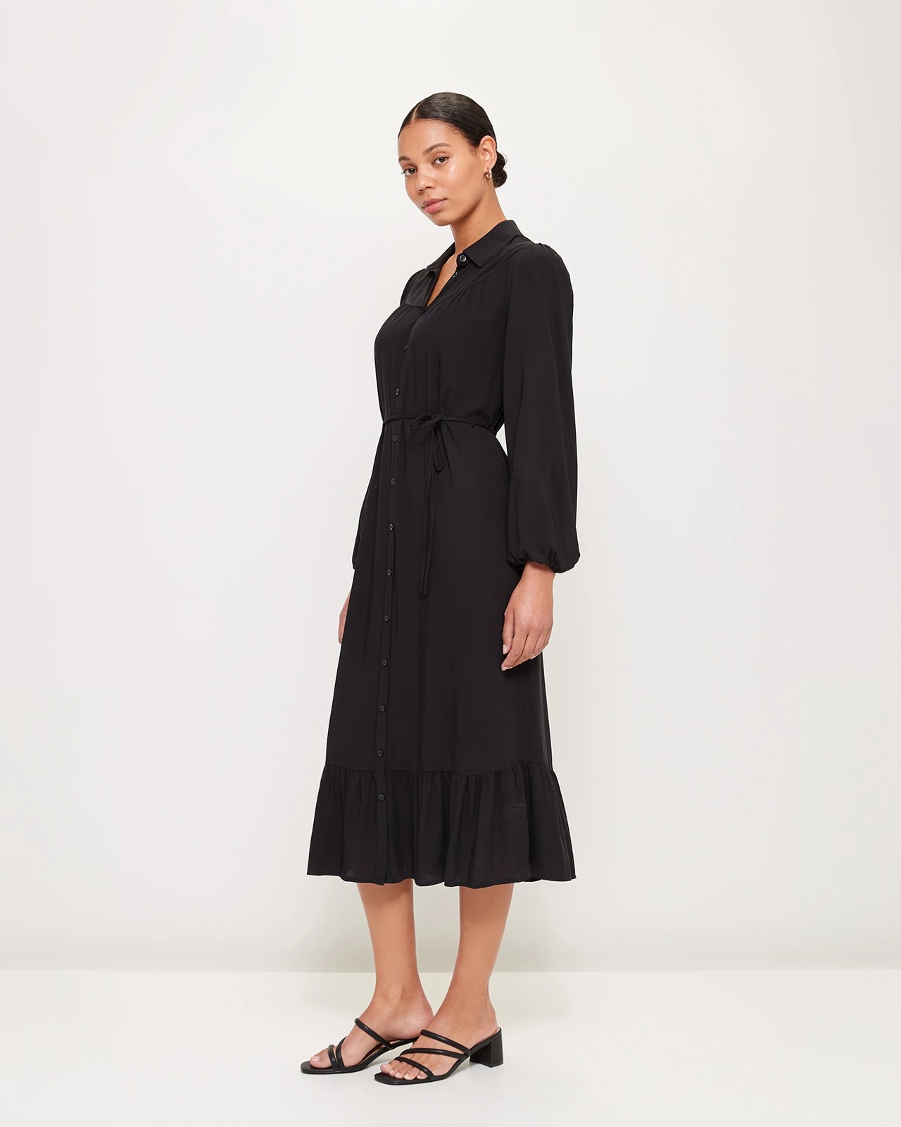 Long Sleeve Button Through Dress - Preview | Target Australia