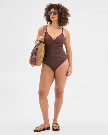 Smooth Wrap One Piece Bathers - Shape Your Body