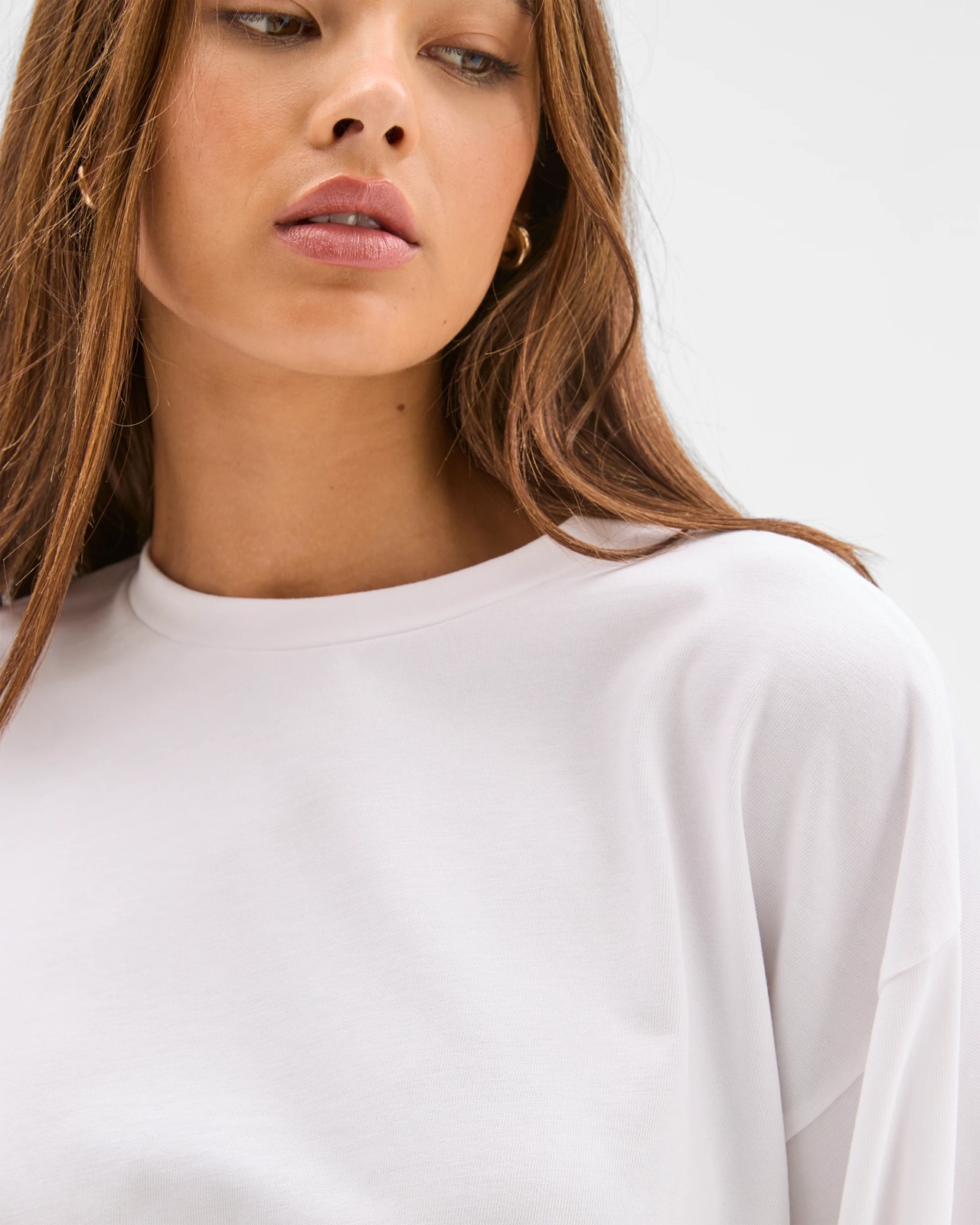 Lily Loves Australian Cotton Dolman Sleeve T-Shirt - White 3 of 5