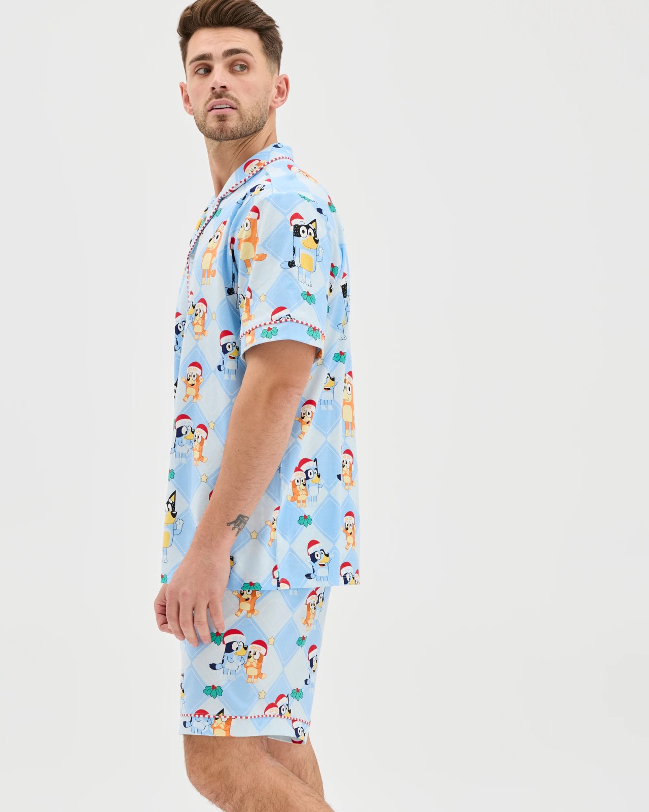 Family Matching Christmas Australian Cotton Mens Pyjama Set - Bluey 3 of 5