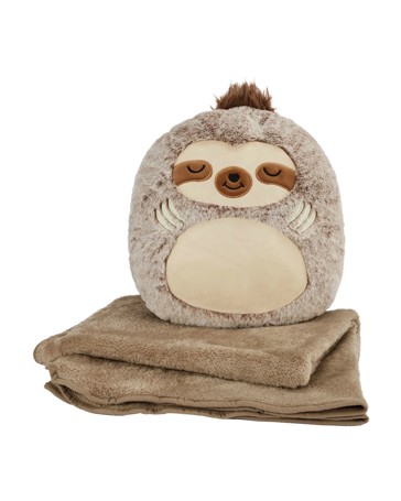 Anko 2-in-1 Sloth Travel Blanket and Pillow