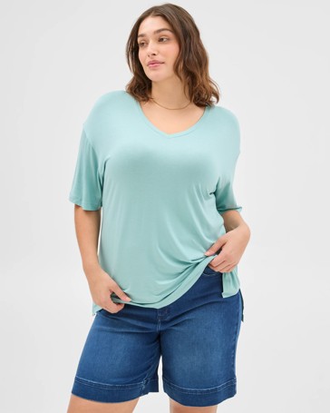 Plus Size V-Neck T-Shirt