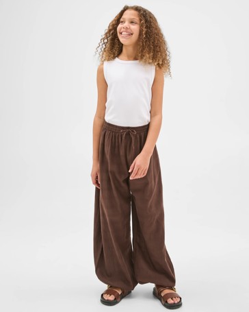 Elastic Waist Balloon Pants