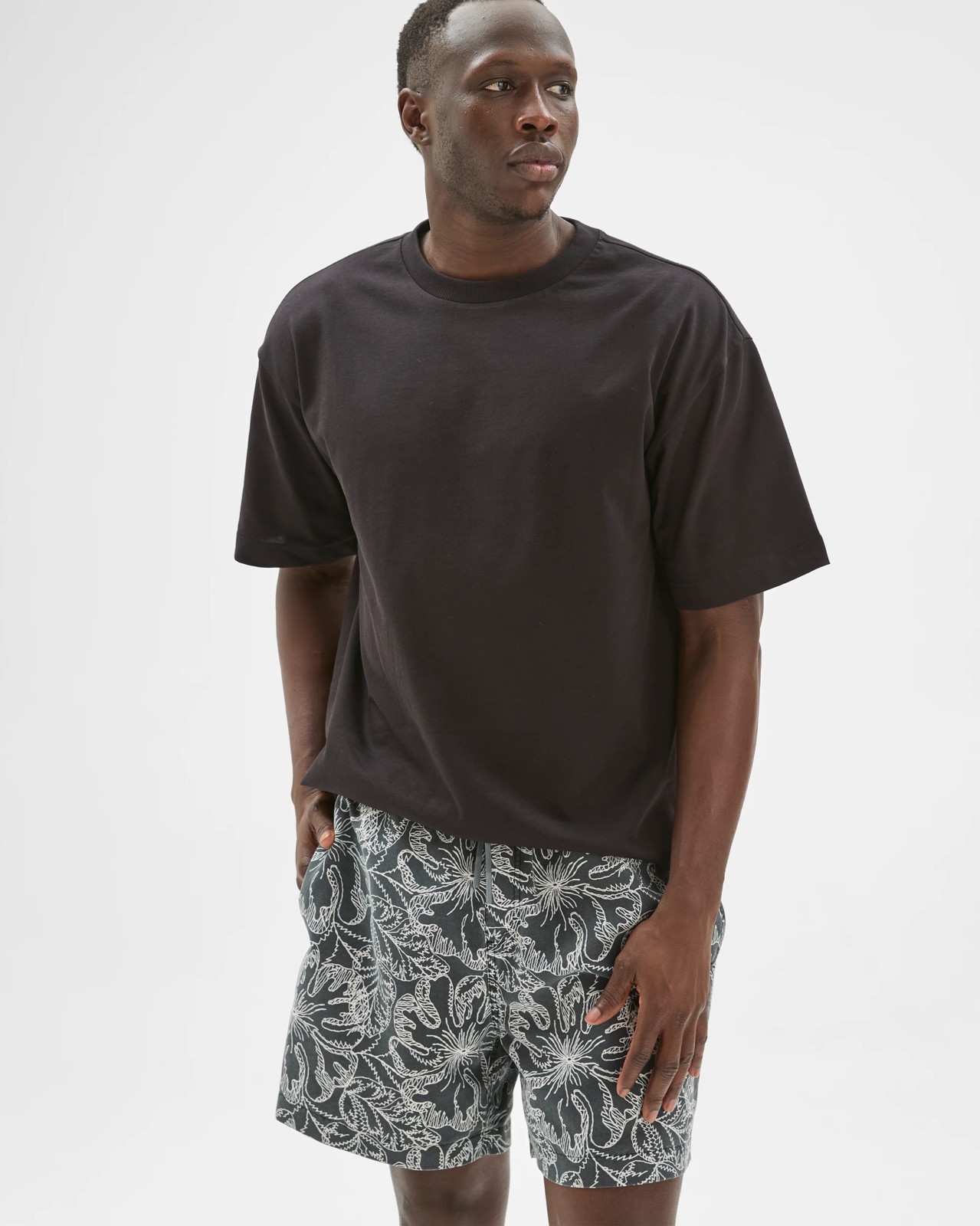Commons Printed Swim Shorts - Ombre Floral 4 of 6