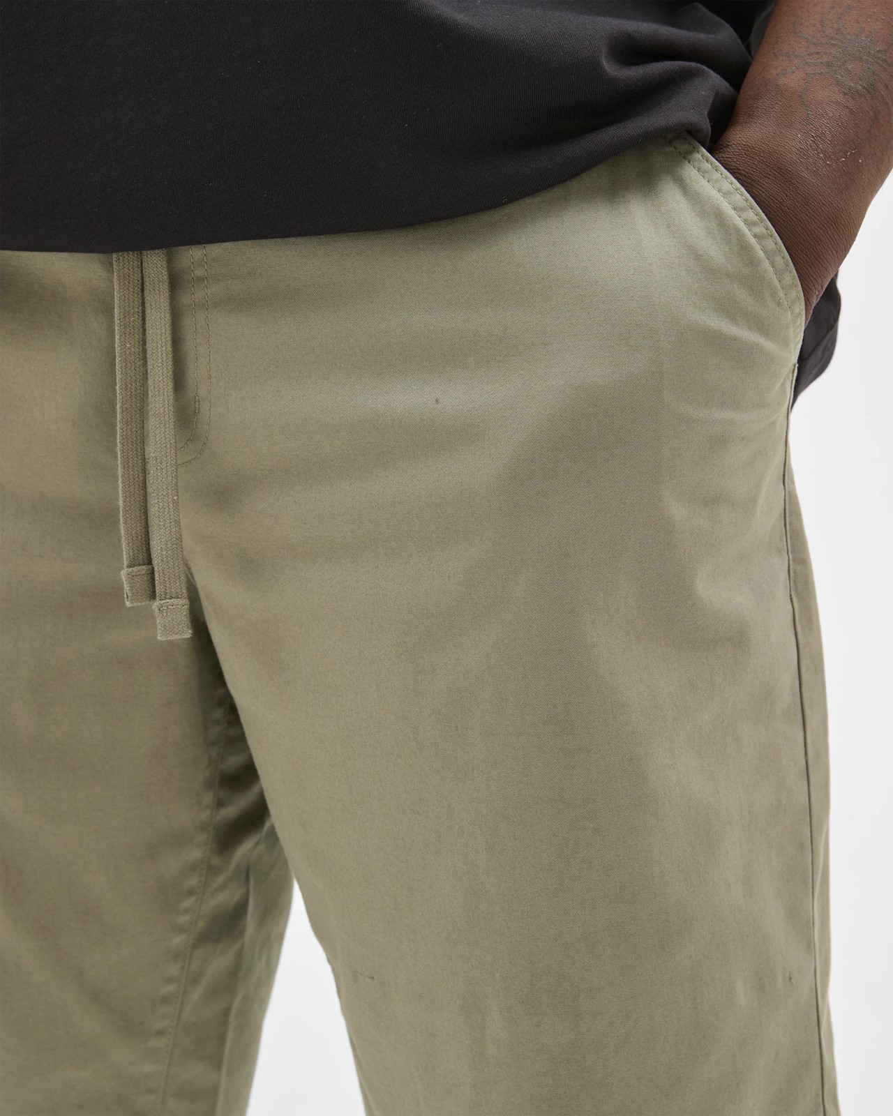 Plus Size Australian Cotton Byron Shorts - Forest Fog 4 of 6