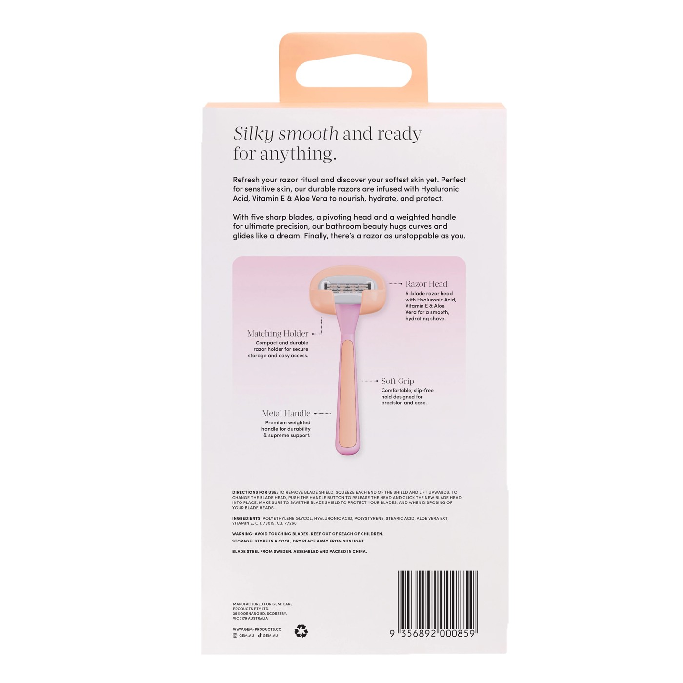Gem Sweet Treat Starter Set Skin-Loving Shaving Kit 2 of 3