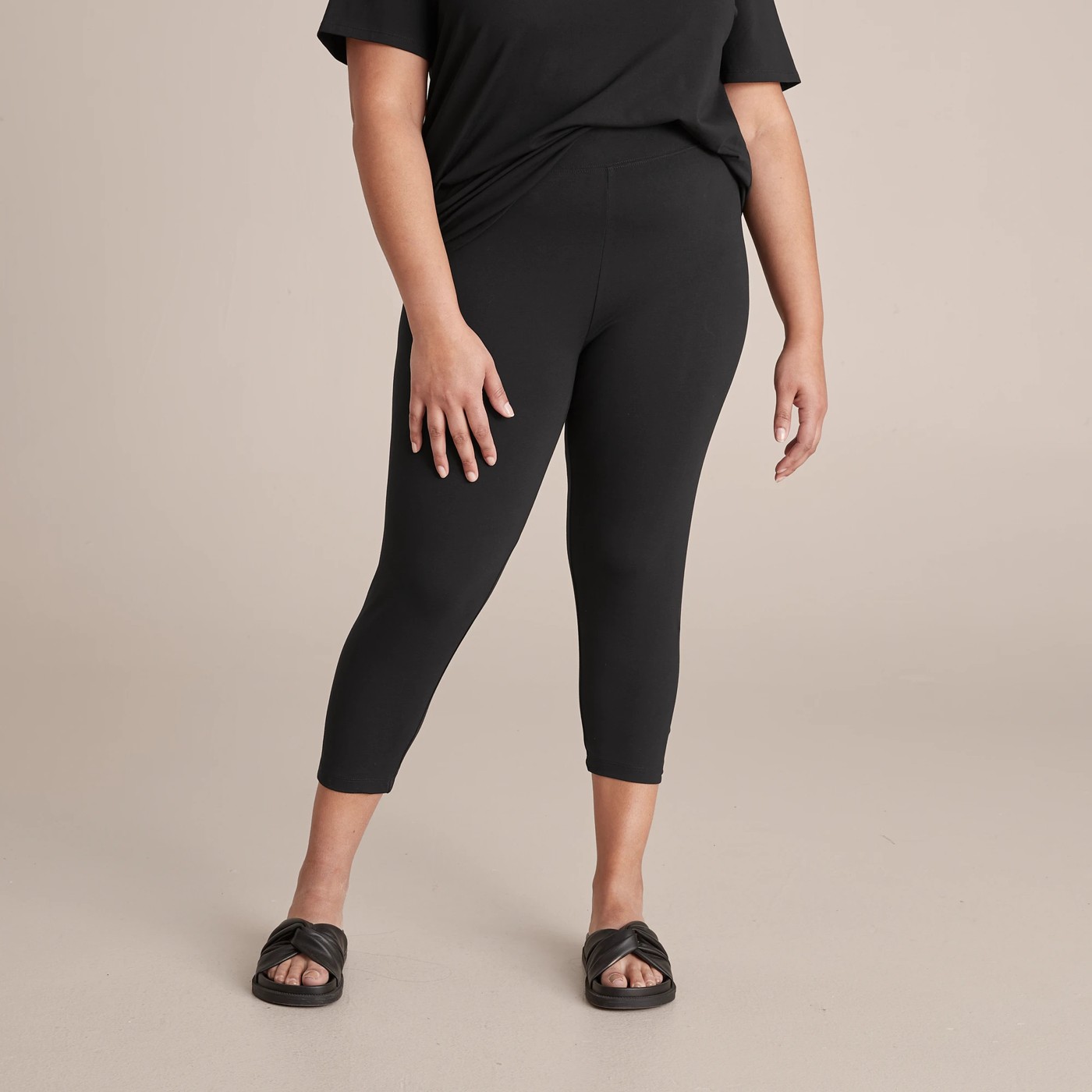 Curve Organic Cotton 3/4 Length Leggings