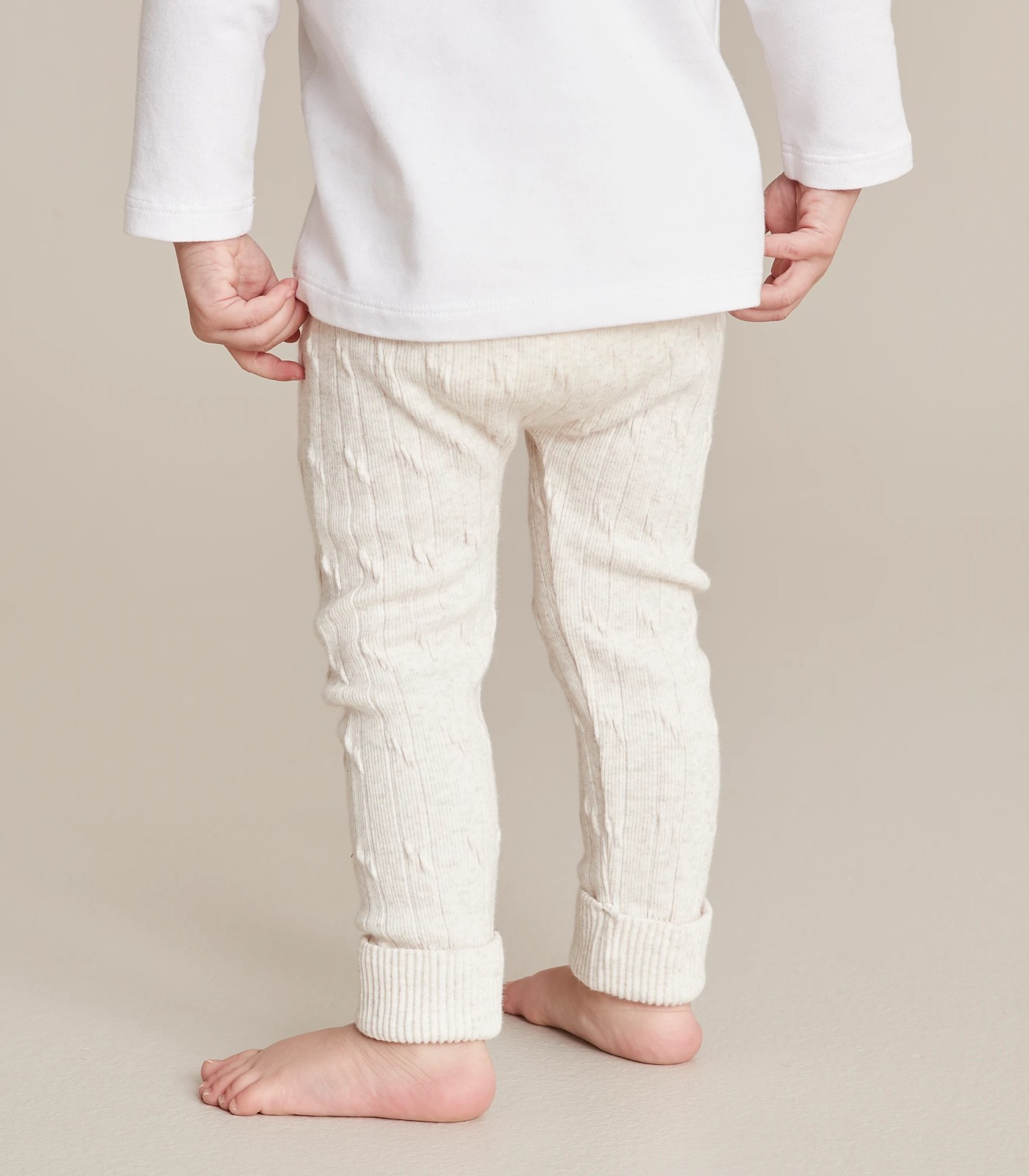 Baby Cable-Knit Sweater Leggings