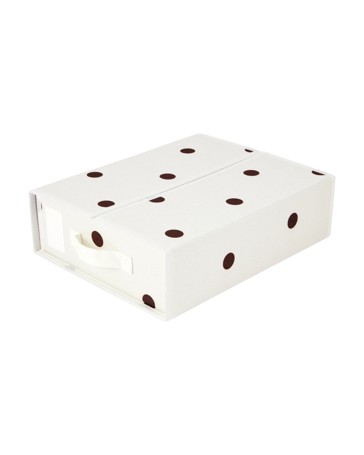 Anko Linen Look Bed Box - Polka Dot
