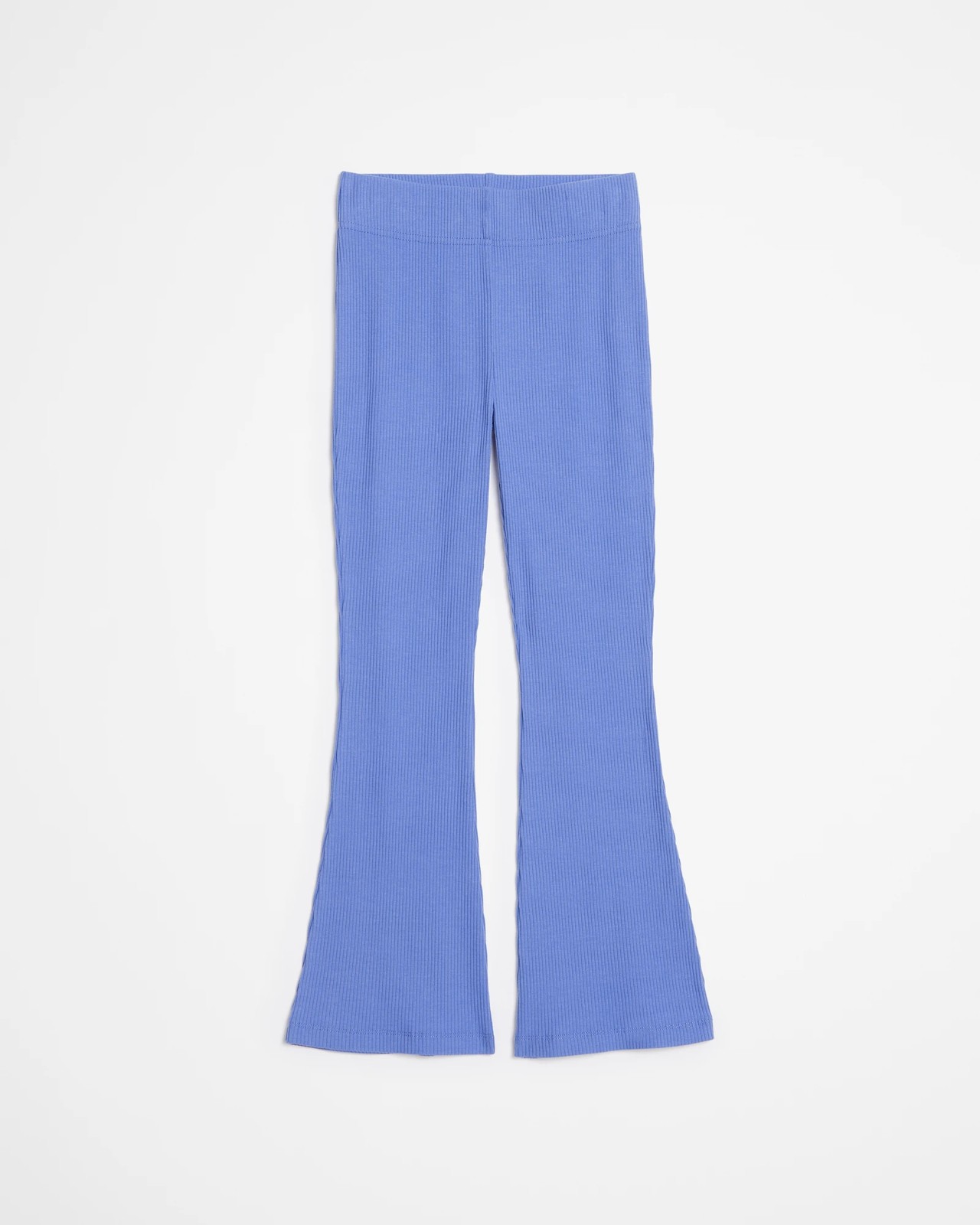 Zara Ribbed Flare Pants in Mauve