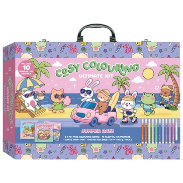 Cosy Colouring Summer Days Ultimate Kit Carry Case