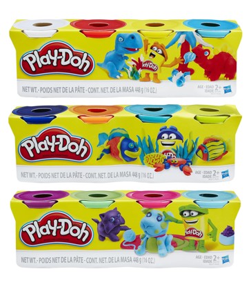 Play-Doh 4 Pack Classic Assorted