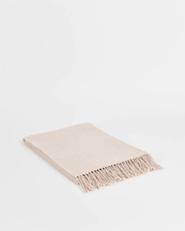 Issy Chenille Throw - Moonbeam