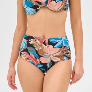 High Waisted Honeycomb Smooth Bikini Briefs - Shape Your Body