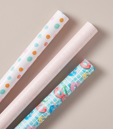 Kids Girls Single Roll Gift Wrap 70cm x 3m - Assorted*