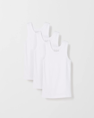 Australian Cotton 3 Pack Younger Girls Vest
