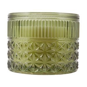 Green Geo Glass Candle - Anko