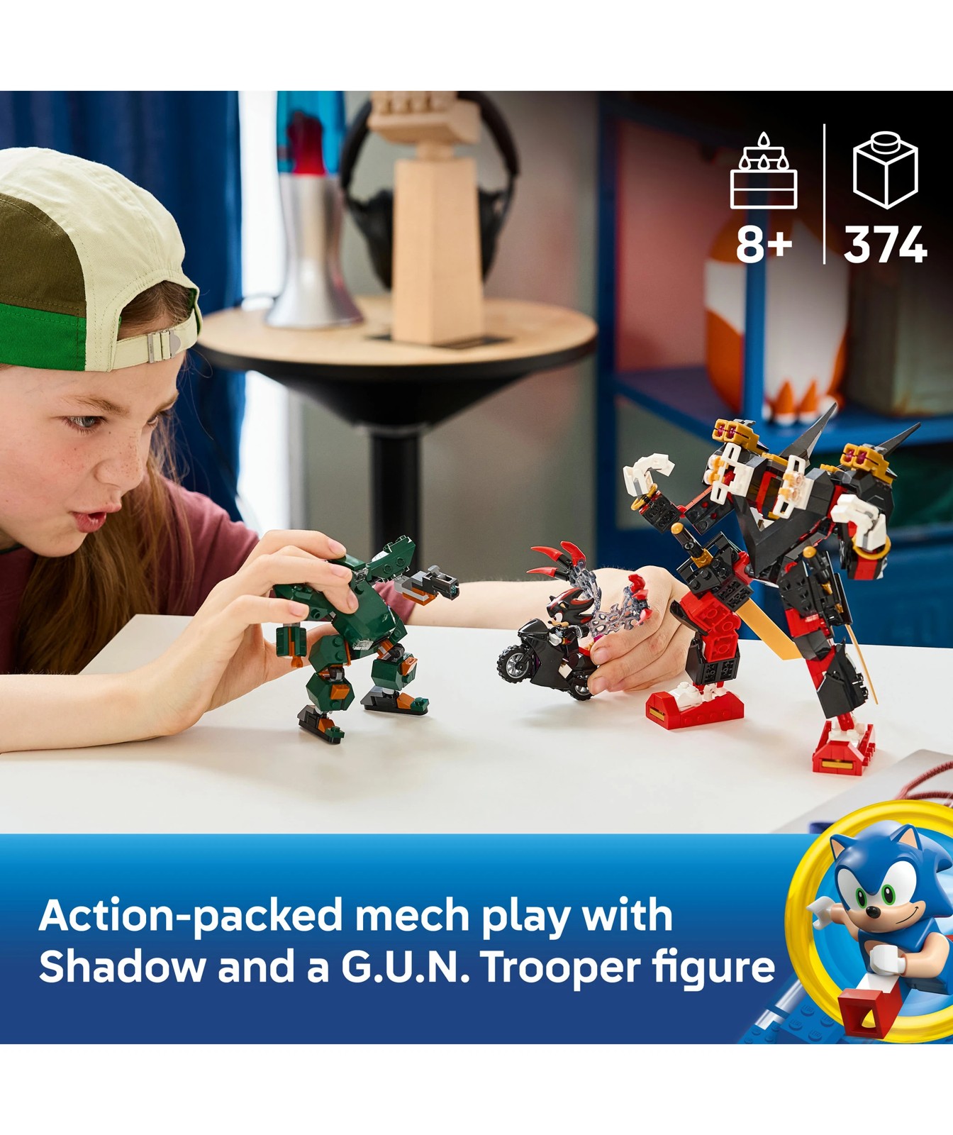 LEGO® Sonic the Hedgehog Shadow's Mech vs. G.U.N. Trooper 77120 2 of 5