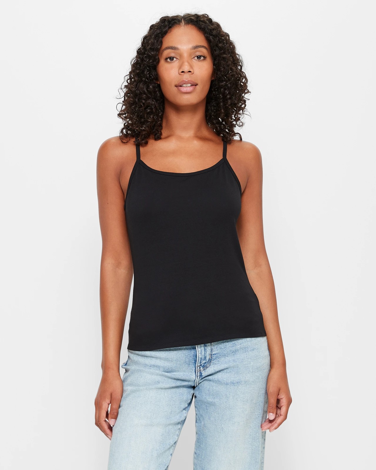 Women's Cotton Cami in Black