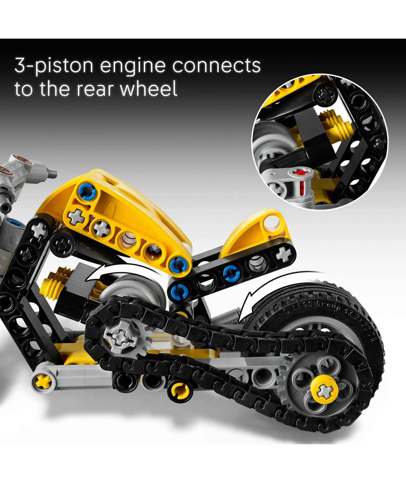 LEGO® Technic Yellow Motorbike 42225 4 of 5
