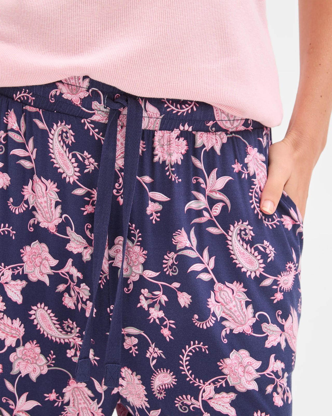 Soft Comfort Bamboo Culotte Sleep Pants 4 of 4