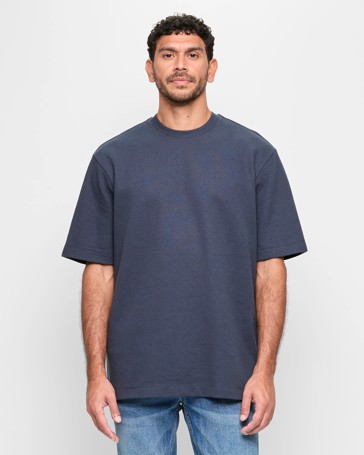 Australian Cotton Blend Oversized Waffle T-Shirt