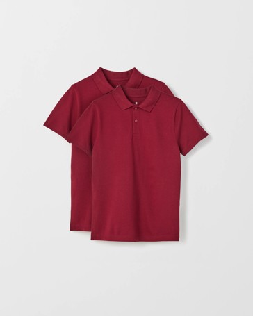 Australian Cotton 2 Pack Short Sleeve Polo T-Shirt