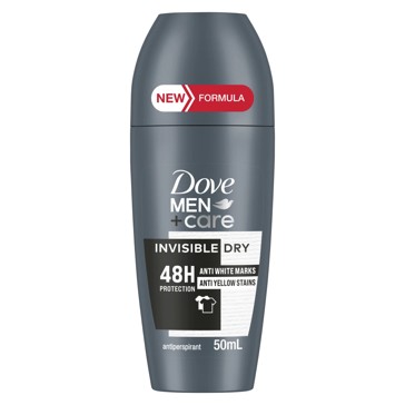 Invisible Dry Antiperspirant Deodorant Roll On - Dove Men + Care