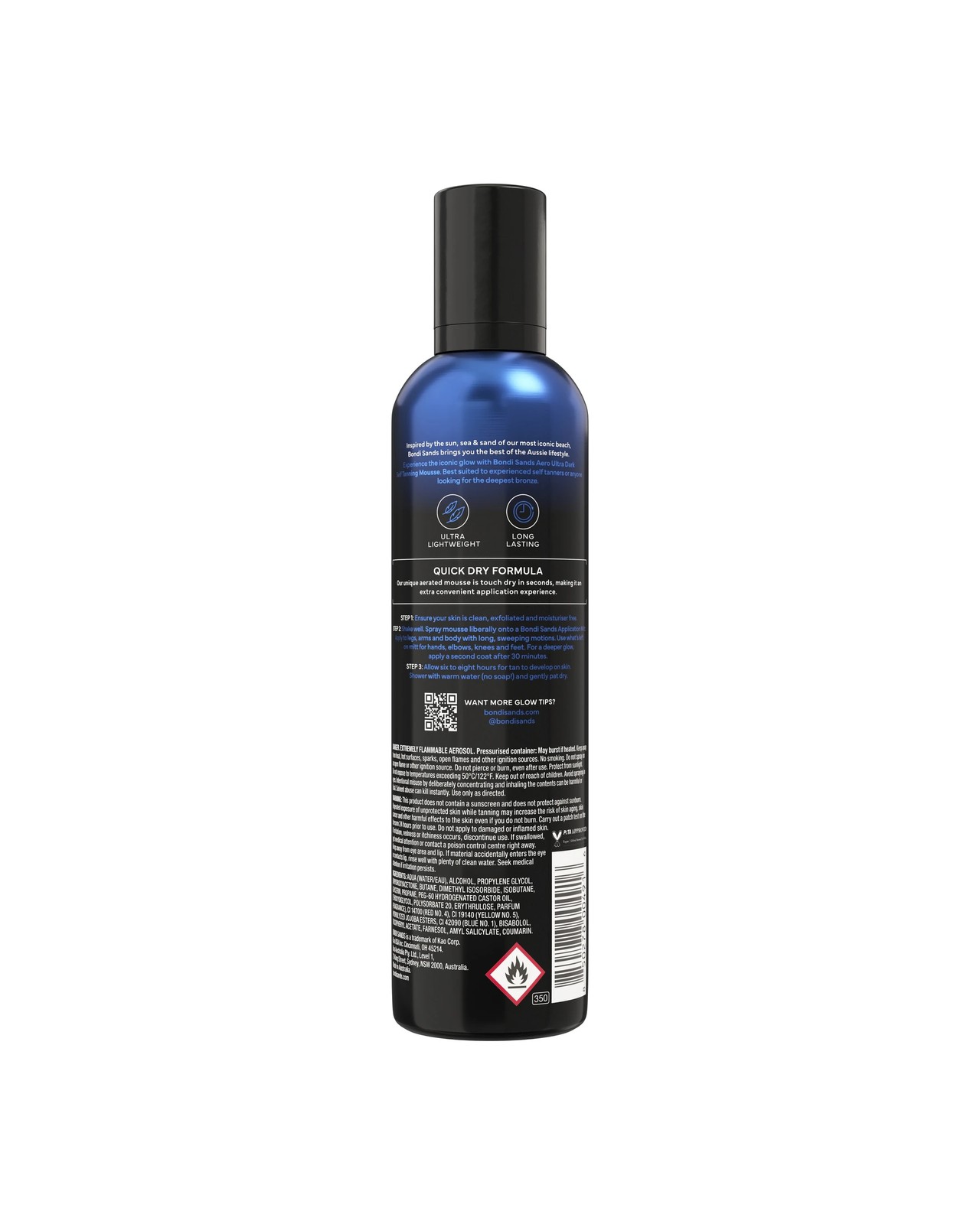 Bondi Sands Aero Self Tanning Foam Ultra Dark 225ml - Coconut Scent 2 of 2
