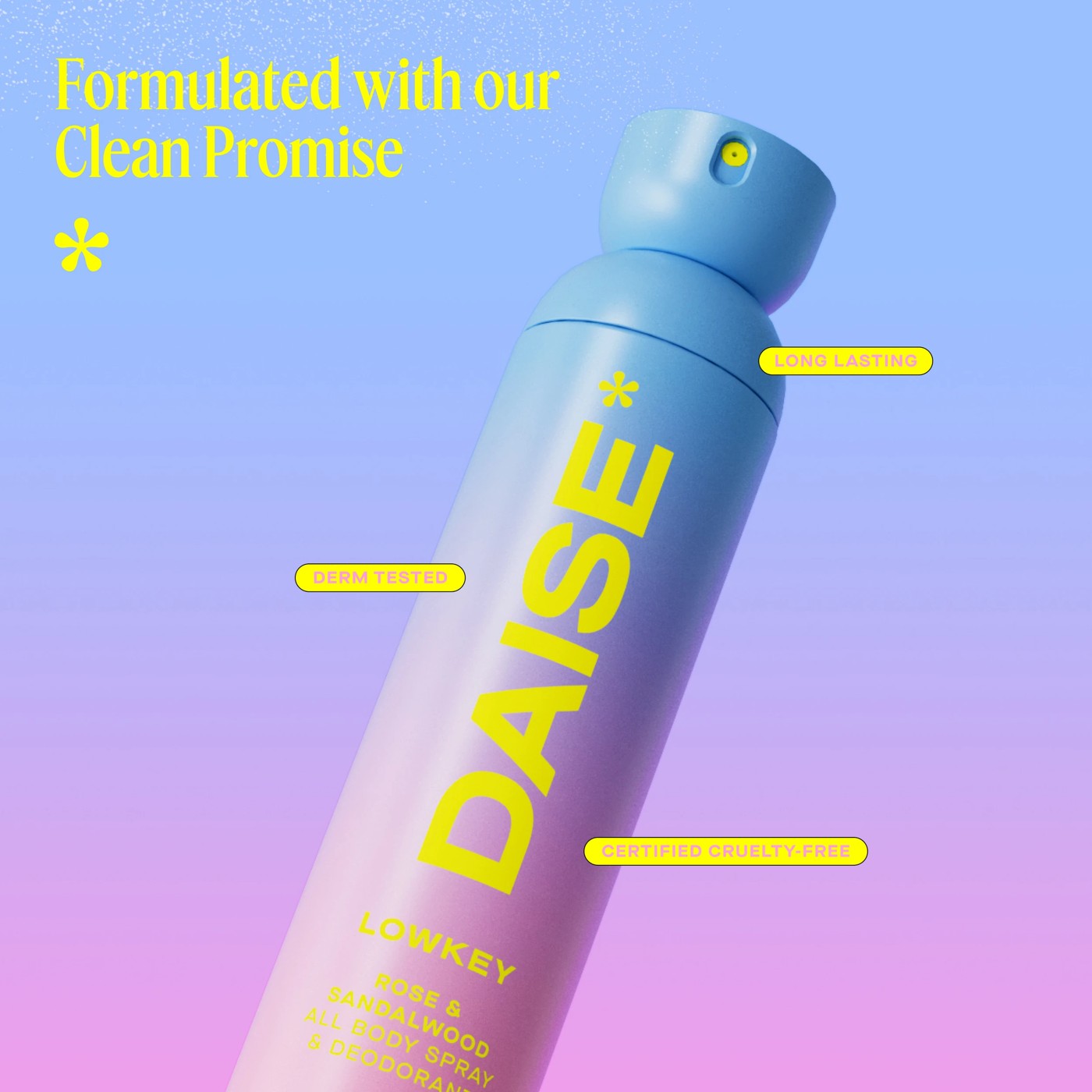 DAISE Lowkey All Body Spray and Deodorant 120ml - Rose and Sandalwood Scent 6 of 6