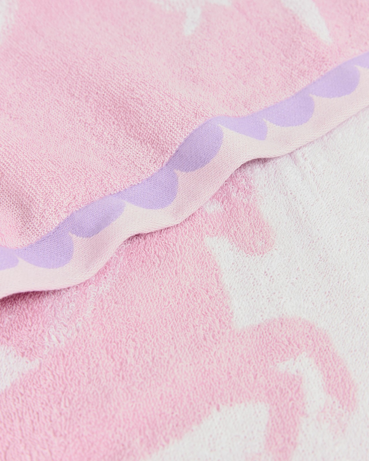 Kids Unicorn Australian Cotton Bath Towel - Pale Lilac 3 of 3