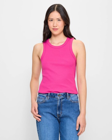 Australian Cotton Racer Front Tank Top