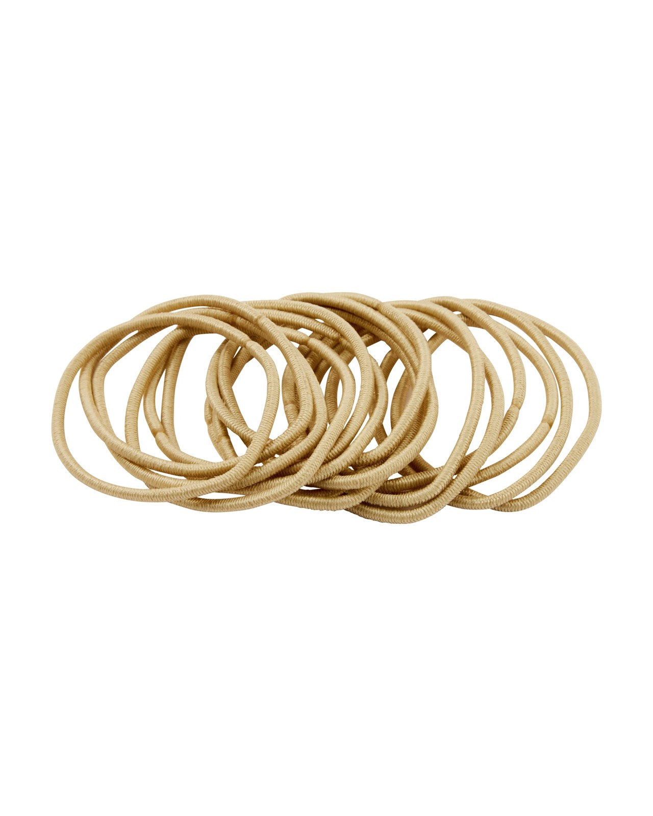 16 Piece Hair Elastics, Blonde - OXX Haircare 2 of 3