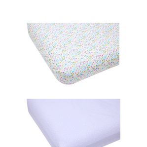 Anko 2 Pack 225 Thread Count Organic Cotton Fitted Cot Sheets - Natives thumbnail 2