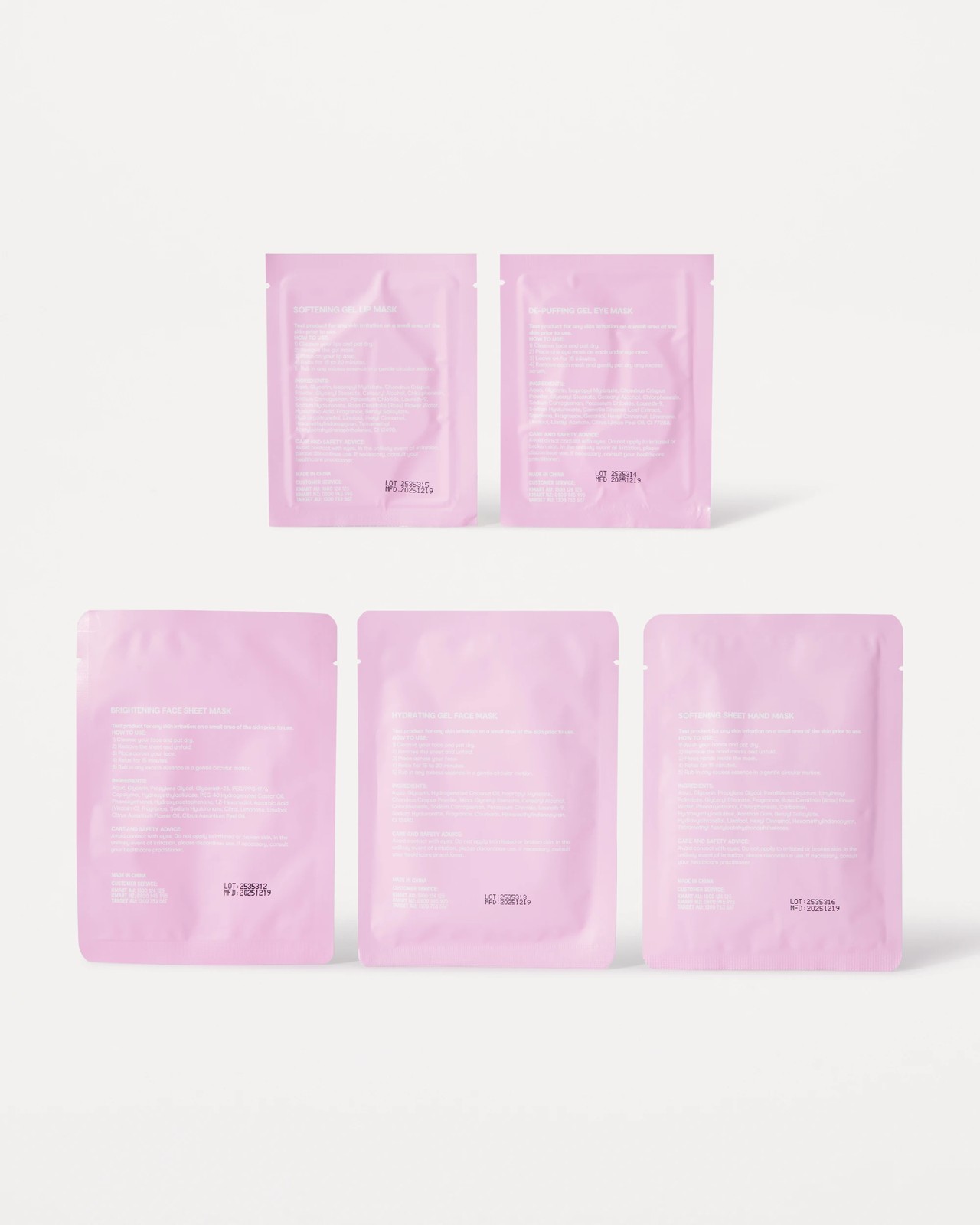 OXX Skincare Vacay Mode Pamper Mask Set 2 of 4