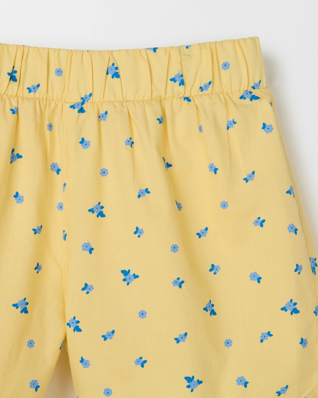 Dolphin Hem Woven Shorts - Yellow Base Ditsy 5 of 5