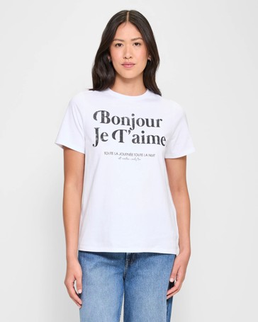 Fitted Printed Crew T-Shirt