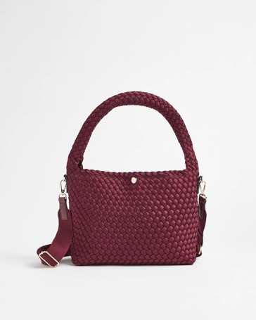 Weave Detail Shoulder Bag