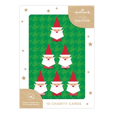 10 Pack Hallmark Charity Cards - Santa