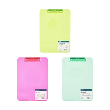 Clipboard with Pen Holder, Assorted - Anko