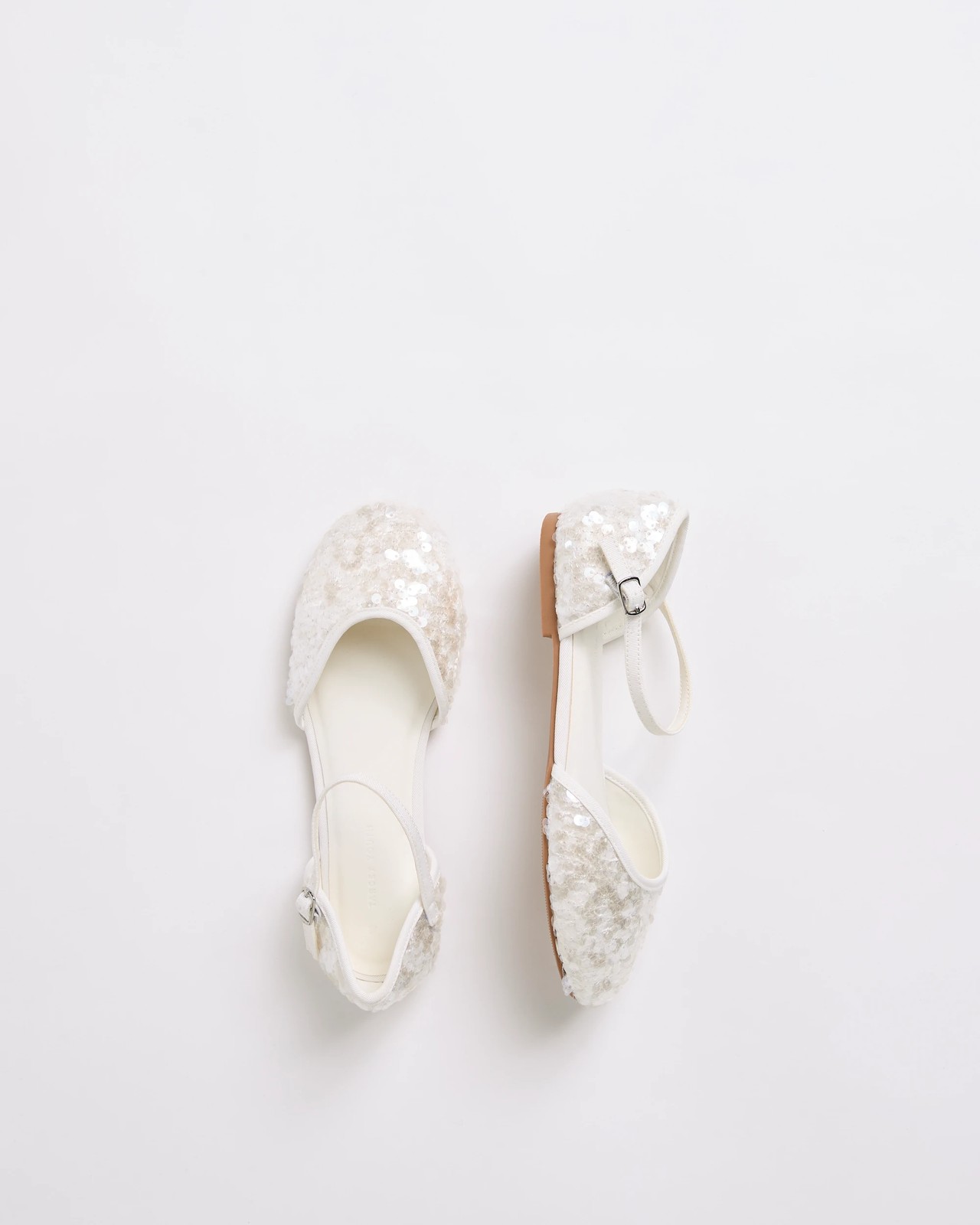 Event Sequin Ballet Flats - White 3 of 3