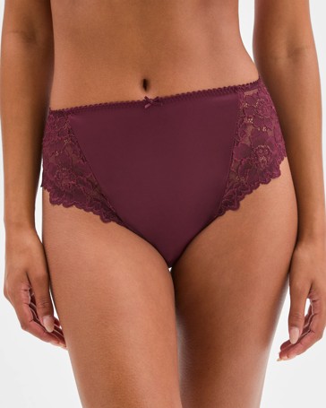 High Cut Lace Briefs