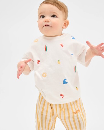 Baby Organic Cotton Embroidered T-Shirt