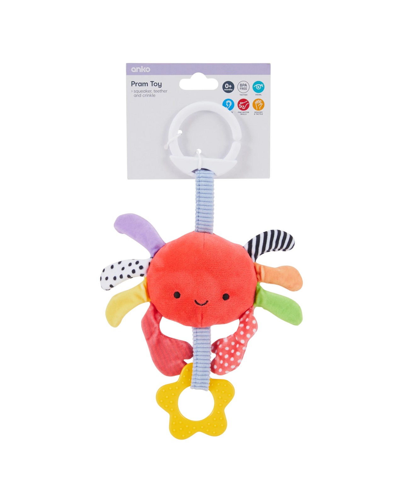 Anko Pram Toy - Crab 4 of 4