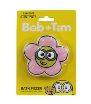 Illumination's Minions Bob & Tim Bath Fizzer 100g - Raspberry